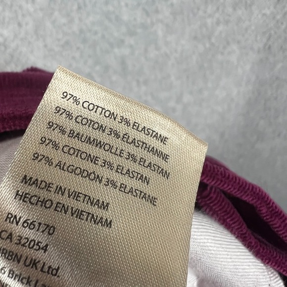 Anthropologie Pilcro High-Rise Skinny Corduroy Pants Womens 28 Purple NWT - Picture 11 of 11